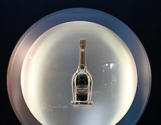 Grand Siècle Laurent-Perrier champagne bottle display